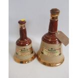 A 75cl Bell's blended Scotch whisky ceramic decanter and a 37-8cl Bell's ceramic decanter (2) (