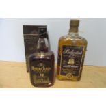 1 litre Ballentine's 12 year old Scotch Whisky, together with a boxed House of Lords 12 year old