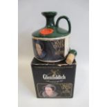 A ceramic decanter of Glenfiddich single malt whisky, Mary Queen of Scots, with box and cork