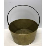 Brass jam pan, 39cms d.