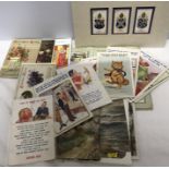 Postcards & cigarette cards.