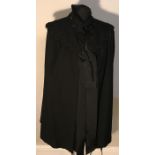 A Victorian black cape by Marris, Willows and Smith of Hull with label in 1892, the company had a