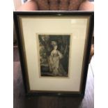 A signed artists proof ''The Countess of Oxford'' John Hoppner RA. 36 x 22cms.