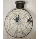 Sampson Mordan spider and fly pattern scent bottle, London 1887.