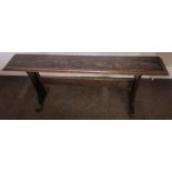 Oak narrow bench.