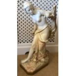 A large Royal Worcester figure, ''The Bather Surprised'' after the original by Sir Thomas Brock,