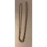 A 9ct gold chain. 2.6gms.