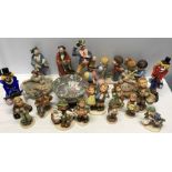 Selection of figurines, Japanese figures, Dresden lace dress figures, 10 x Hummell, Goebel