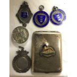 Three silver medals, Scarborough chrysanthemum show 1929 church football league, 1930/31 military