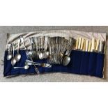 Quantity of silver plated cutlery.