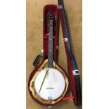 The Cammeyer Music and Manufacturing Company Chrome Cased Banjo. Serial Number 5449. With hard