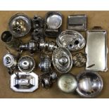 A large quantity of good quality silver plated items including tea services and tea urn.