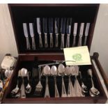 Boxed vintage George Butler cutlery.