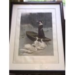 Large 19thC print, The Lady of the Lake painted by S.E Waller, published 1887 JP Mendoza.