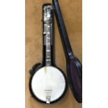 AC Fairbanks Co, Whyte Laydie Banjo. Number 7. Serial Number 22297. With hard travel case.