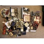 A very large quantity of vintage costume jewellery including Napier, Monica Port line uniform