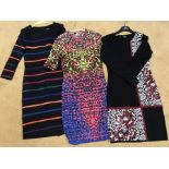 Three good quality ladies dresses, including Missoni, size 12, Nissa, size 10 and Madeleine, size