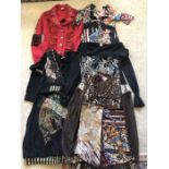 Italian 'Save The Queen' 3 tops, 1 dress. Dress L and jacket L.