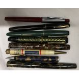 Various vintage pens/pencils including Platinum Jackdaw etc.