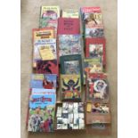 Various vintage childrens annuals and toys to include Daily Express childrens annual No.5 with pop