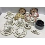 Boxed lot of ceramics including floral part tea service, part Royal Albert Lady Carlyle tea service,