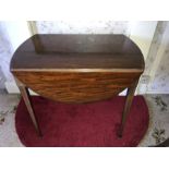 A good quality mahogany Pembroke table. 51cms w x 52cms d. 2 x 26cms leaves.