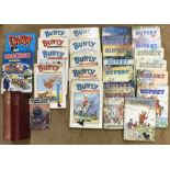 Collection of children's annuals and books inc 14 Rupert Bear, 9 Bunty for Girls, Dandy, Knockout,