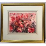 Large gilt framed print signed G Beale, Shepherds delight. Special Edition. 37cms h x 49cms w.