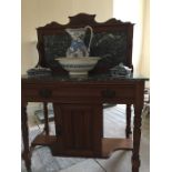 Edwardian marble topped washstand.