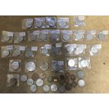 British coinage collection including post 1947 to 1967 Two Shillings, 3 Full Crowns, 1 Half Crown,