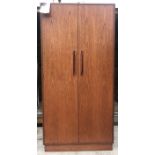 A G Plan teak double wardrobe. 87cms w 175cms h.