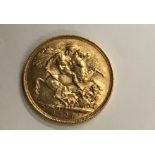 Edward VII 1907 gold full sovereign.