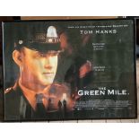 Framed film poster, THE GREEN MILE, Tom Hanks, Universal Studios 1999. 75 h x 100cms w. Condition