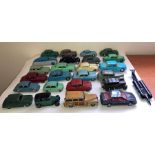 A large collection of Dinky playworn vehicles and others (4) to include Oldsmobile, Rover 75 156,