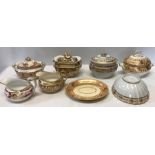 Four sucriers, 2 jugs, teapot stand and a bowl including Miles Mason, pattern No.s 422, 826.