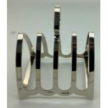 Silver toast rack, 55.7gms.