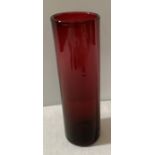 A Wedgwood glass vase, 20cms h. Good condition.