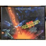 Framed film poster, STAR TREK THE UNDISCOVERED COUNTRY, Paramount Pictures 1991. 75 h x 100cms w.