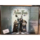 Framed film poster, THE AdDAMS FAMILY, Orion Pictures 1991. 76 h x 101cms w. Condition ReportSome