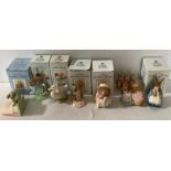 Seven Royal Albert Beatrix Potter figures with a Royal Doulton Beatrix Potter figure including No