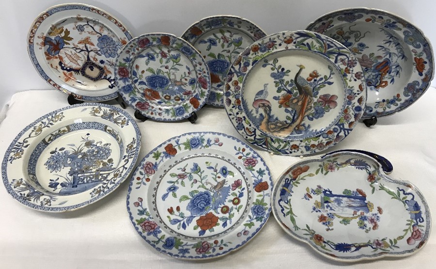 Masons Ironstone china plates and bowls, no chips or cracks.