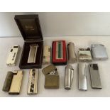 Fourteen vintage cigarette and pipe lighters to include Ronson, Kingsway, Calibri etc all in well