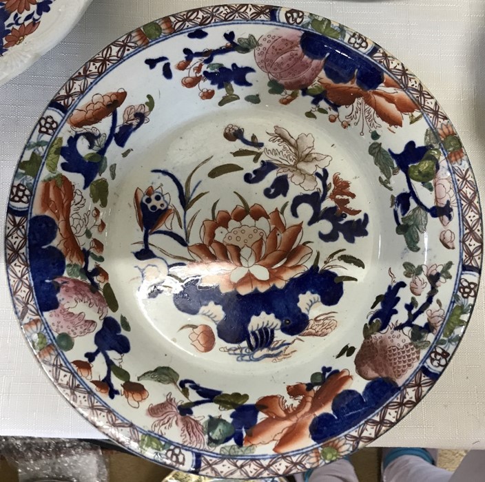 Predominantly Masons Ironstone china plates and bowls, no chips or cracks (15) - Image 3 of 6