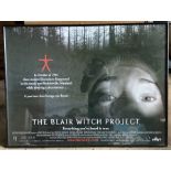 Framed film poster, THE BLAIR WITCH PROJECT, Artison Entertainment 1999. 75 h x 100cms w.