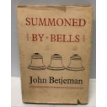 'Summoned by Bells' by John Betjemen. First Edition 1960.Condition ReportTear to dust cover.