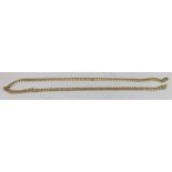 A 9 carat gold curb chain, 45.5cms l 14.2gms.