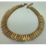 A 1960's gold plated necklace by Grosse Germany.