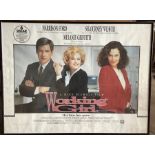 Framed film poster, WORKING GIRL, Harrison Ford, Sigourney Weaver, Twentieth Century Fox 1988. 75