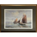 Five various prints to include 2 limited edition sailing ships. 27.5 x 39cms.