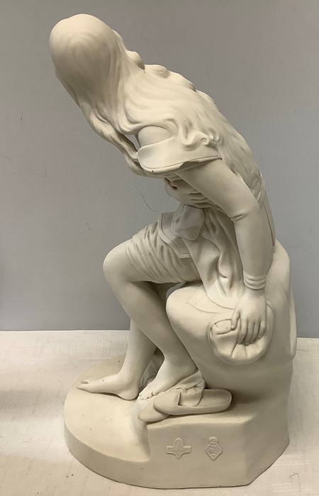 A Parian figure of Dorothea designed by John Bell with a relief moulded Victorian registration - Image 2 of 9